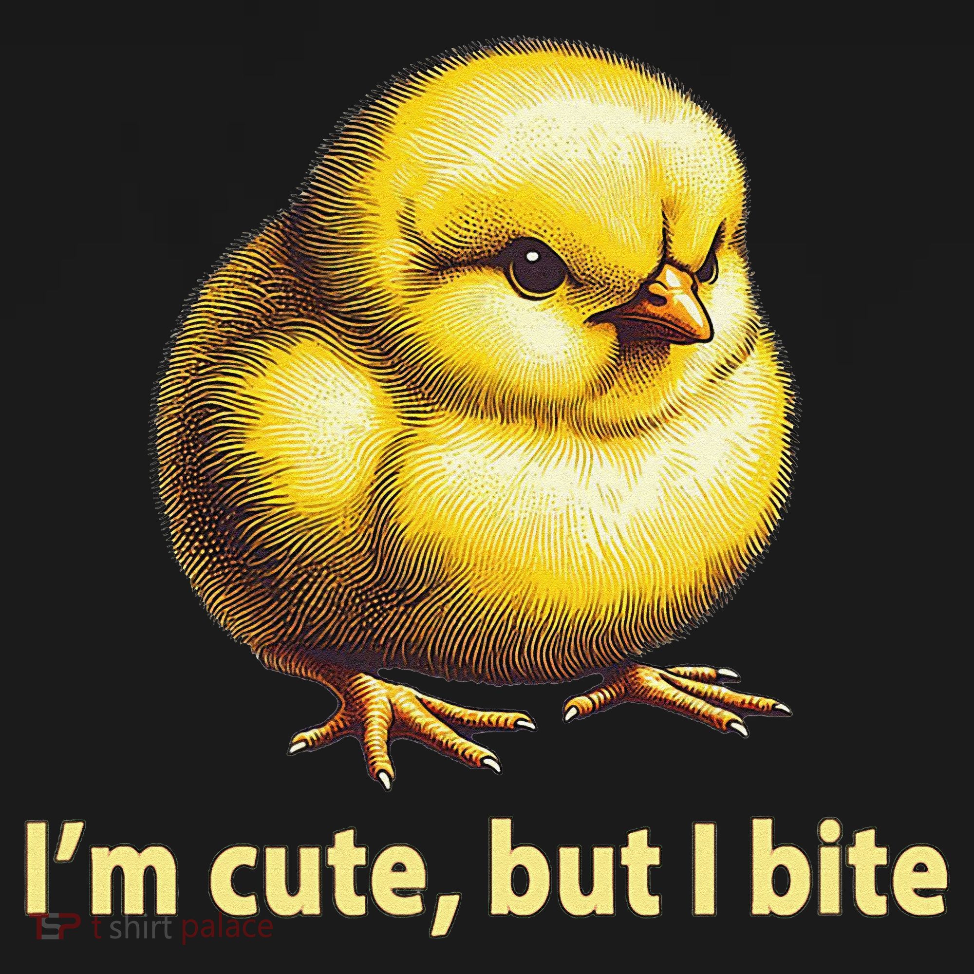 CUTE BABY CHICK ANGRY CHICKEN FUNNY WOMEN ANIMAL EASTER Coaster