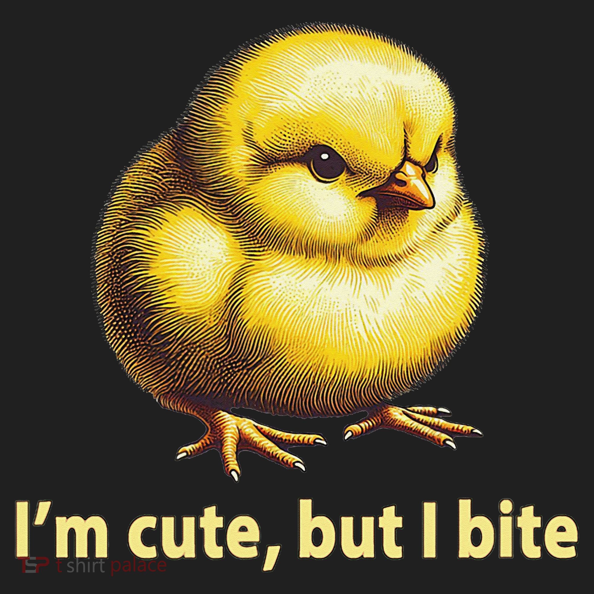 CUTE BABY CHICK ANGRY CHICKEN FUNNY WOMEN ANIMAL EASTER Golf Towel