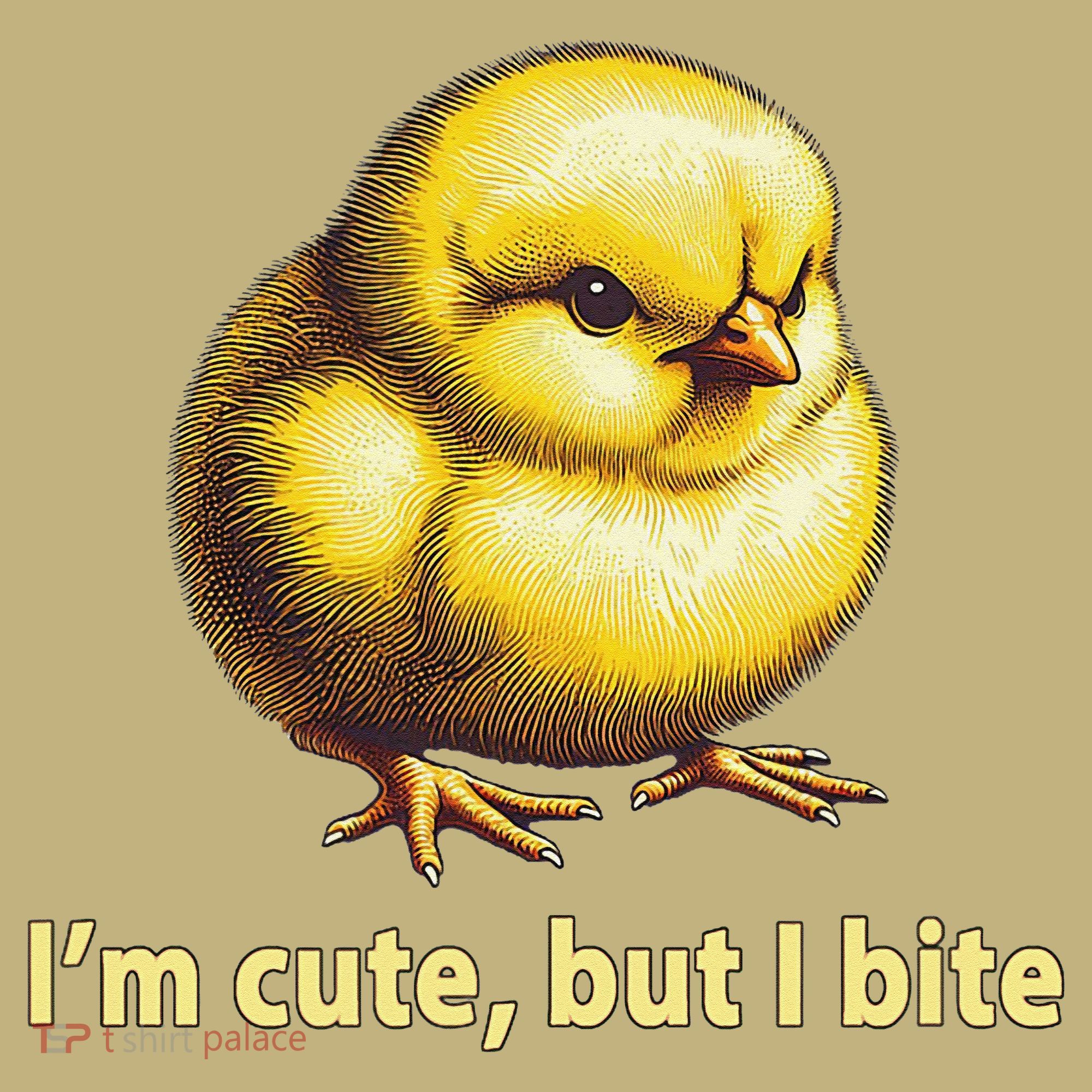 CUTE BABY CHICK ANGRY CHICKEN FUNNY WOMEN ANIMAL EASTER Mousepad