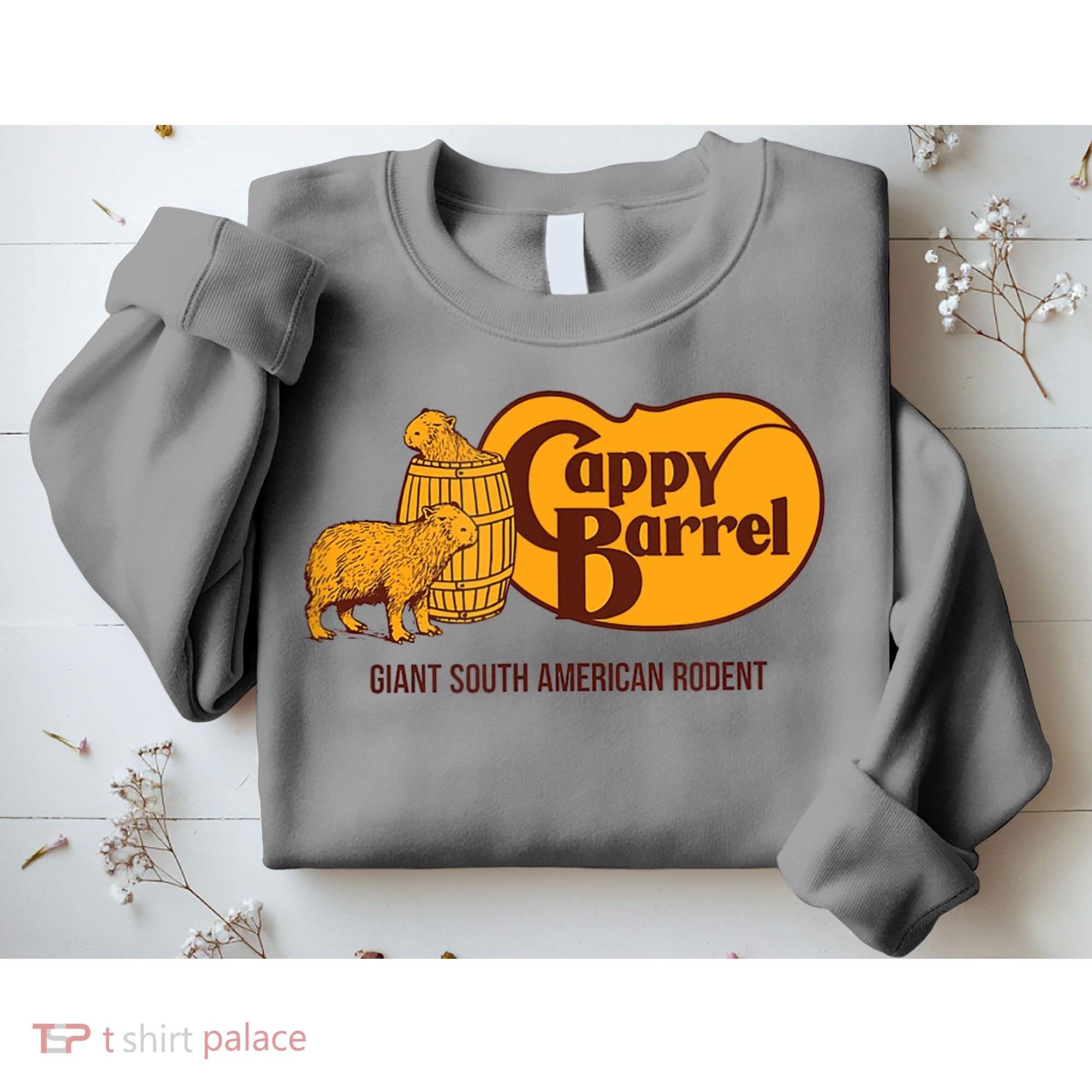 Cappy Barrel; Capybara Campaign Store Logo Sweatshirt