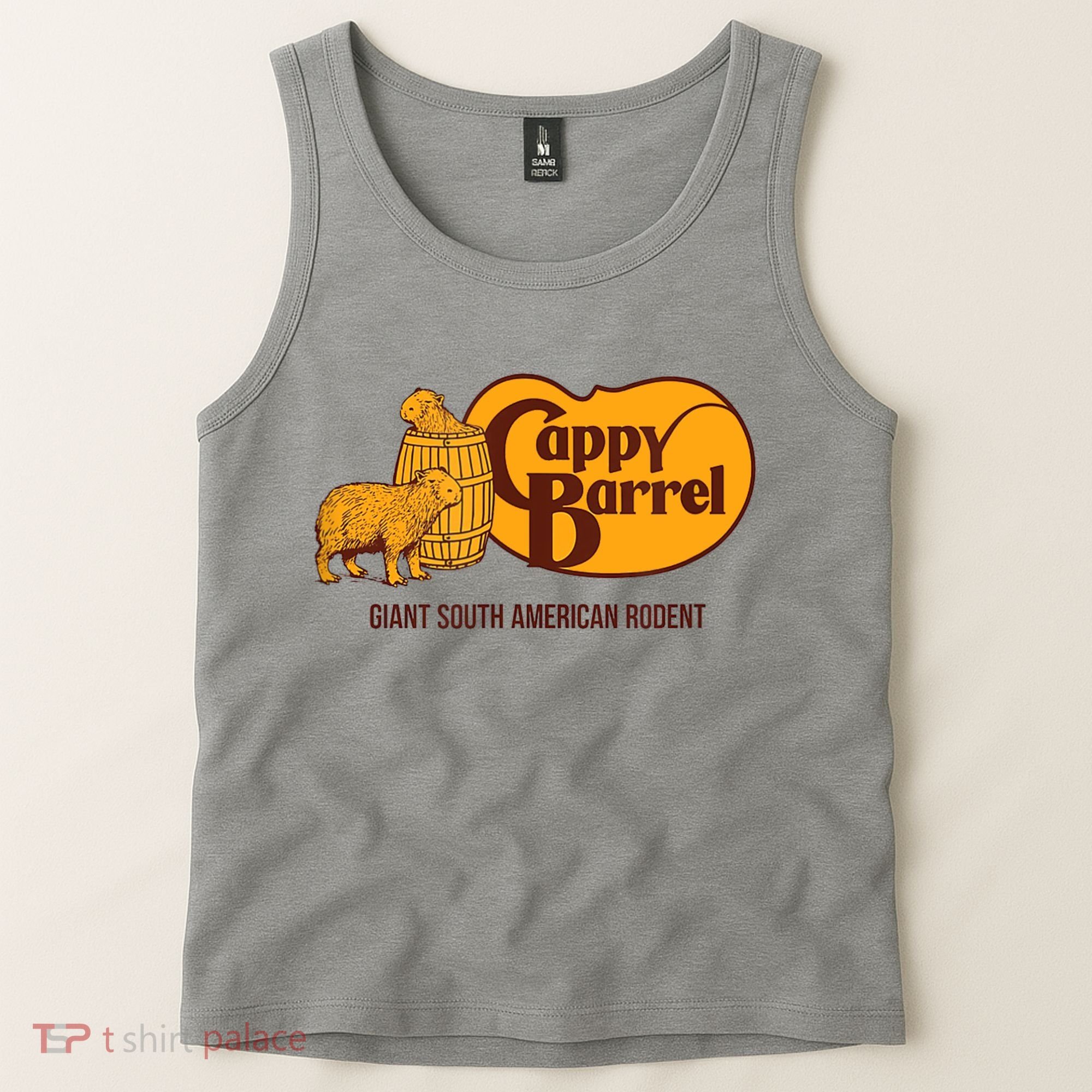 Cappy Barrel; Capybara Campaign Store Logo Tank Top