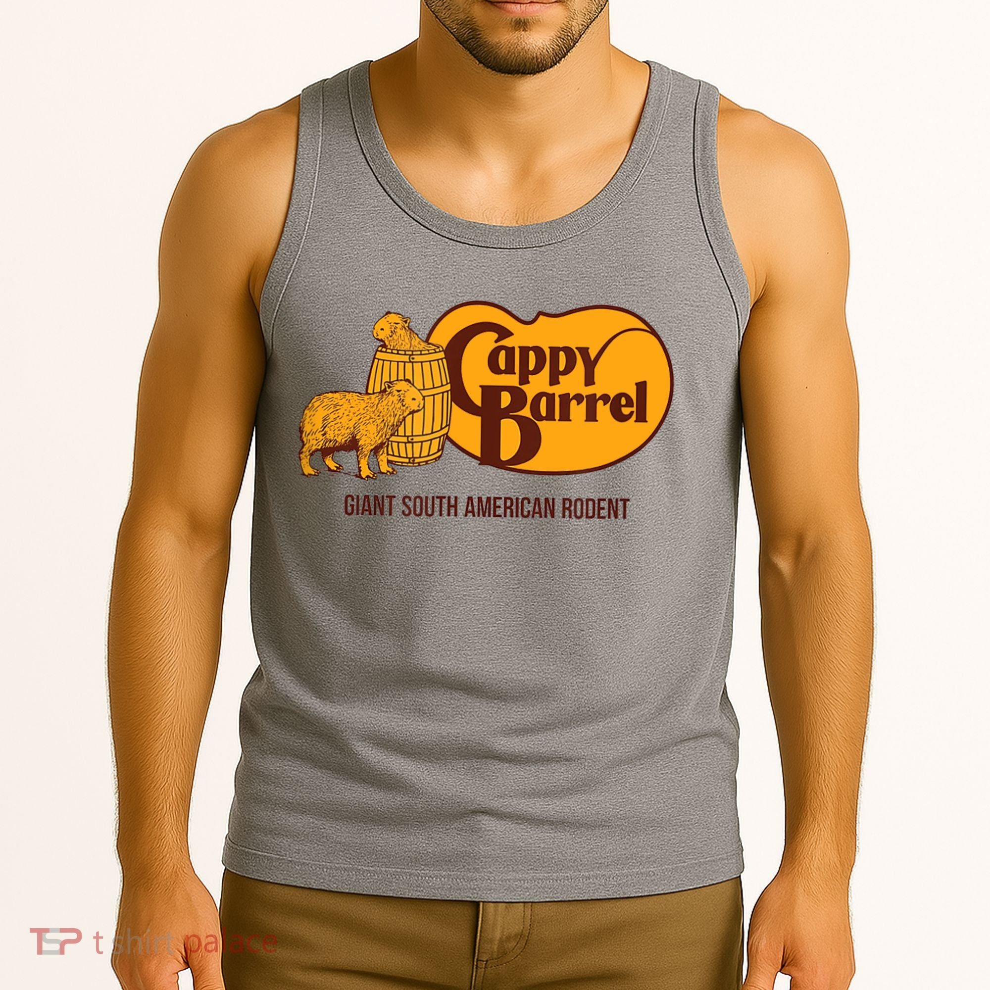 Cappy Barrel; Capybara Campaign Store Logo Tank Top