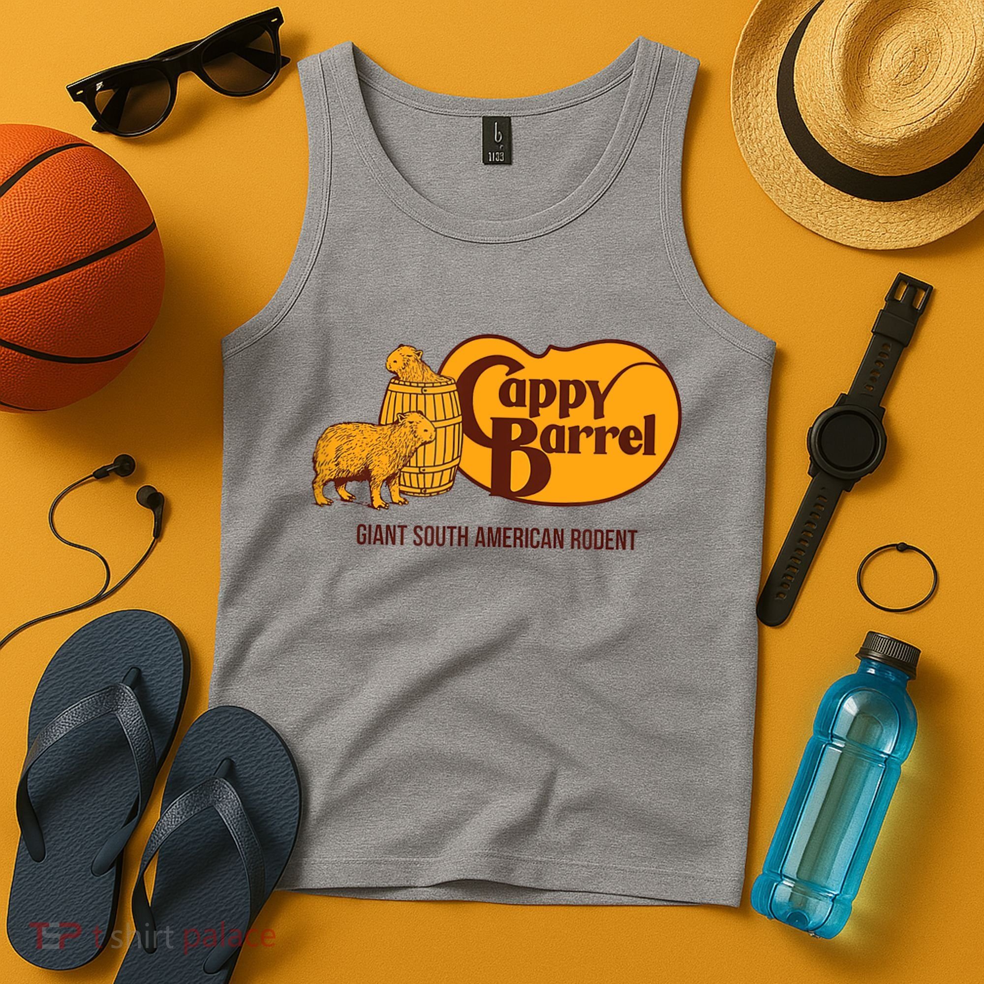 Cappy Barrel; Capybara Campaign Store Logo Tank Top