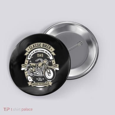 Classic Biker Button