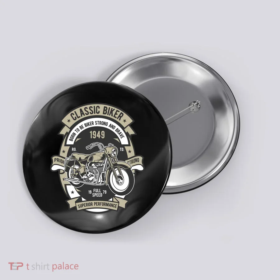Classic Biker Button