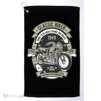 Classic Biker Golf Towel