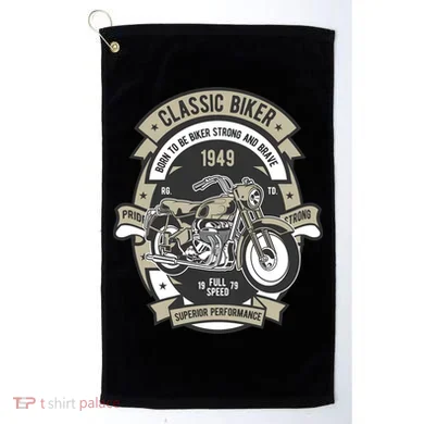 Classic Biker Golf Towel