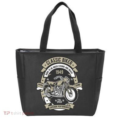 Classic Biker Tote Bag