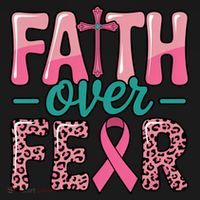 Cross Breast Cancer Faith Over Fear Toddler Hoodie thumb 2