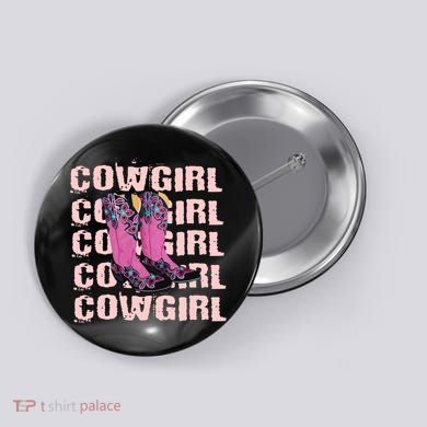 Cowgirl Boots Button