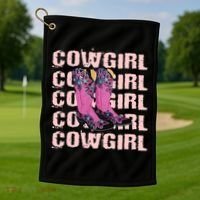 Cowgirl Boots Golf Towel thumb 1