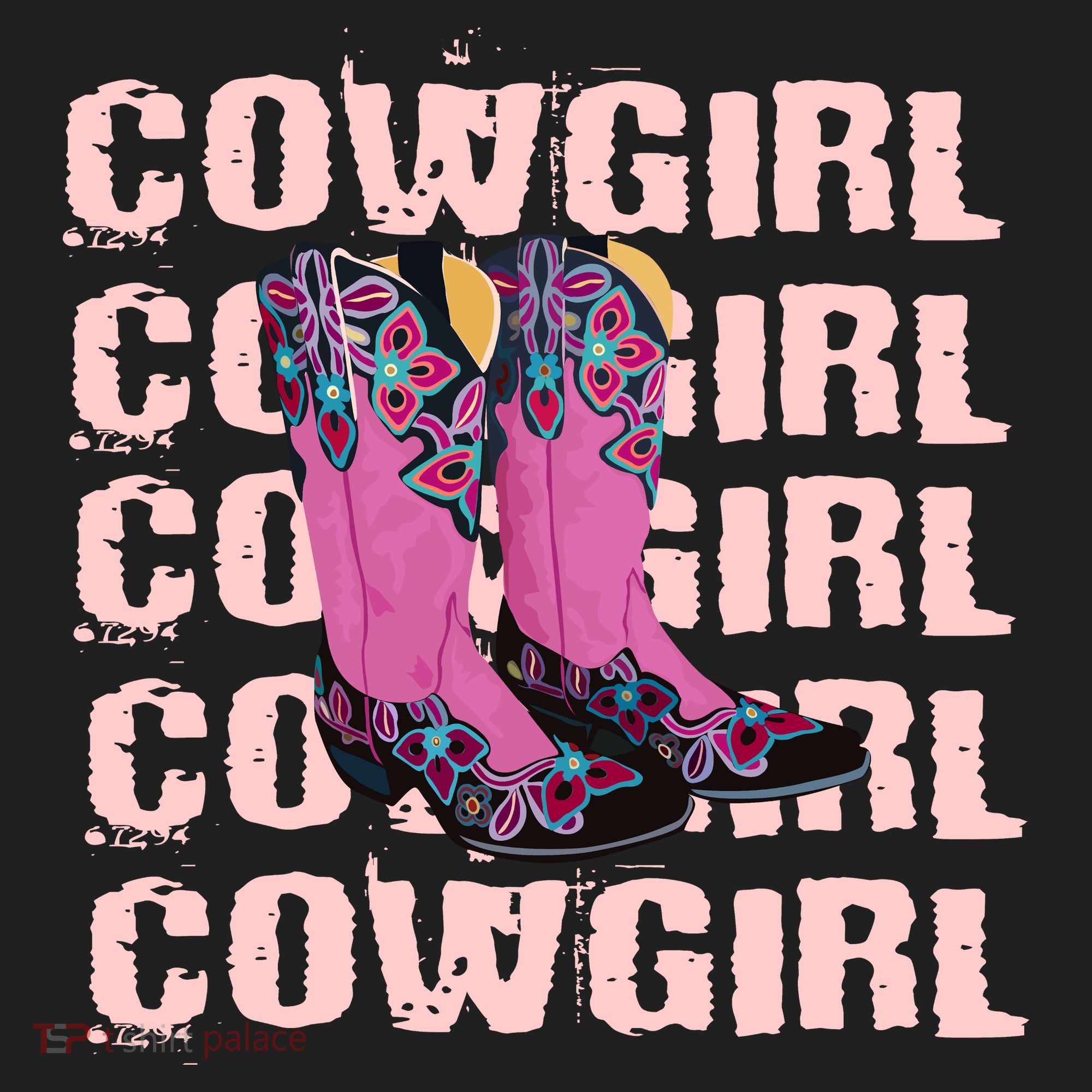 Cowgirl Boots Golf Towel