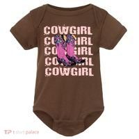 Cowgirl Boots Baby Bodysuit thumb 0