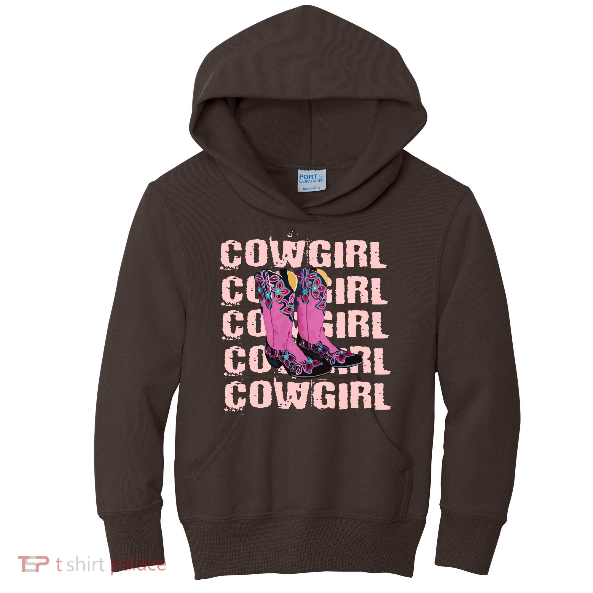 Cowgirl Boots Kids Hoodie