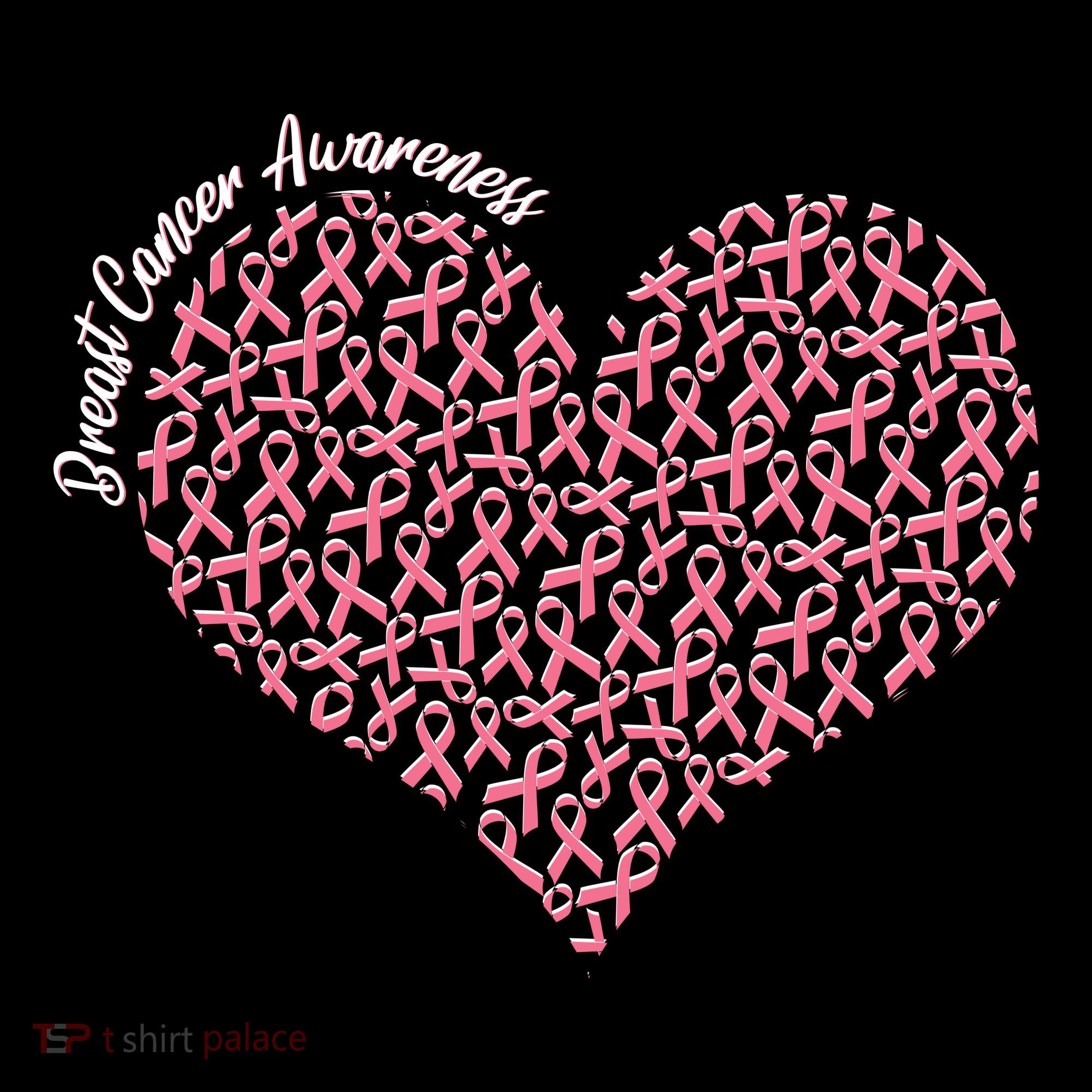 Cute Breast Cancer Awareness Ribbon Pattern Heart Toddler Hoodie