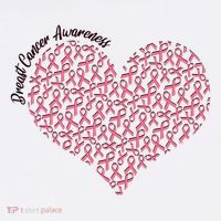 Cute Breast Cancer Awareness Ribbon Pattern Heart Visor thumb 3