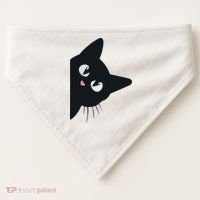 Cute Black Cat Halloween Costume Kitten Adult USA-Made Doggie Bandana thumb 0