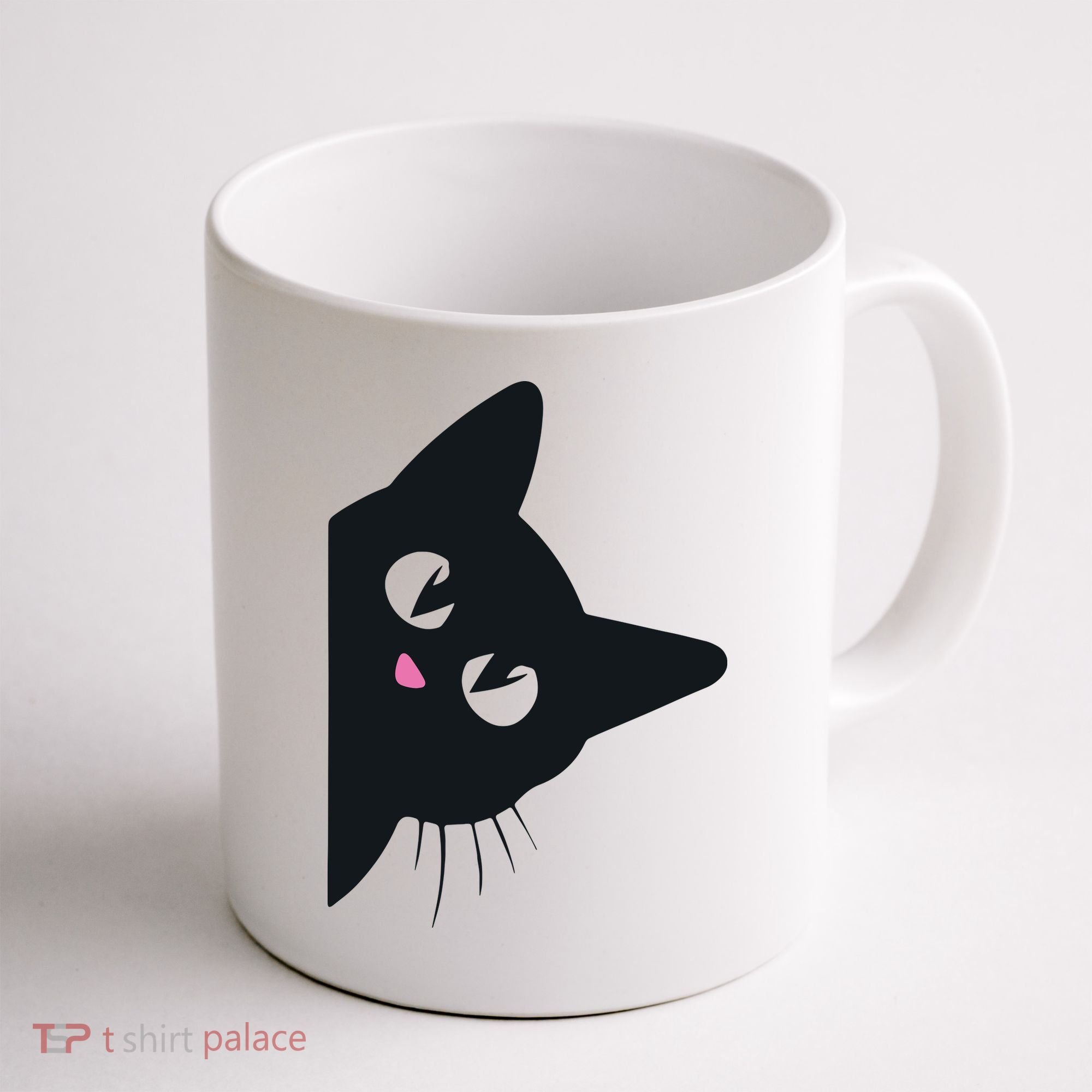 Cute Black Cat Halloween Costume Kitten Adult Coffee Mug