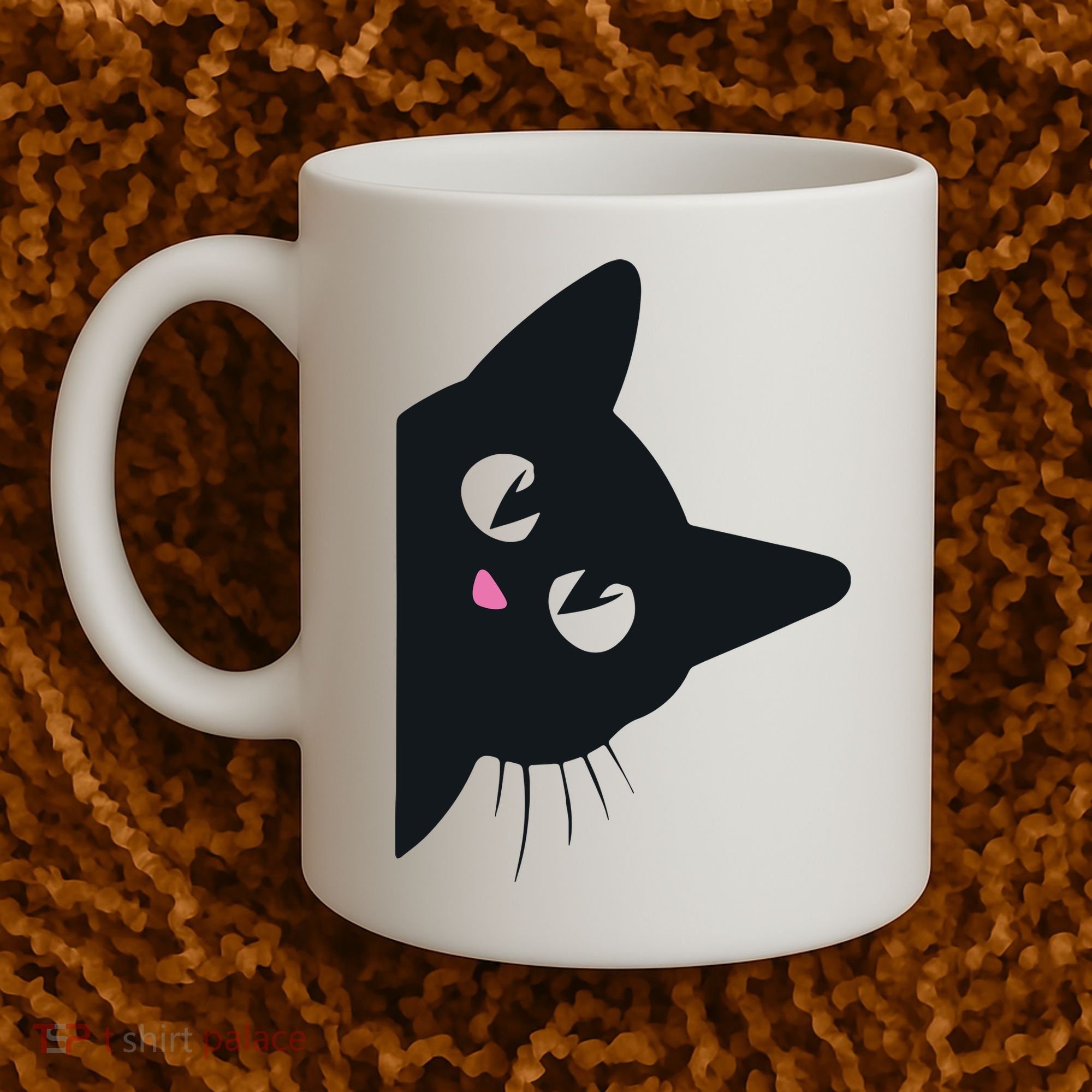Cute Black Cat Halloween Costume Kitten Adult Coffee Mug