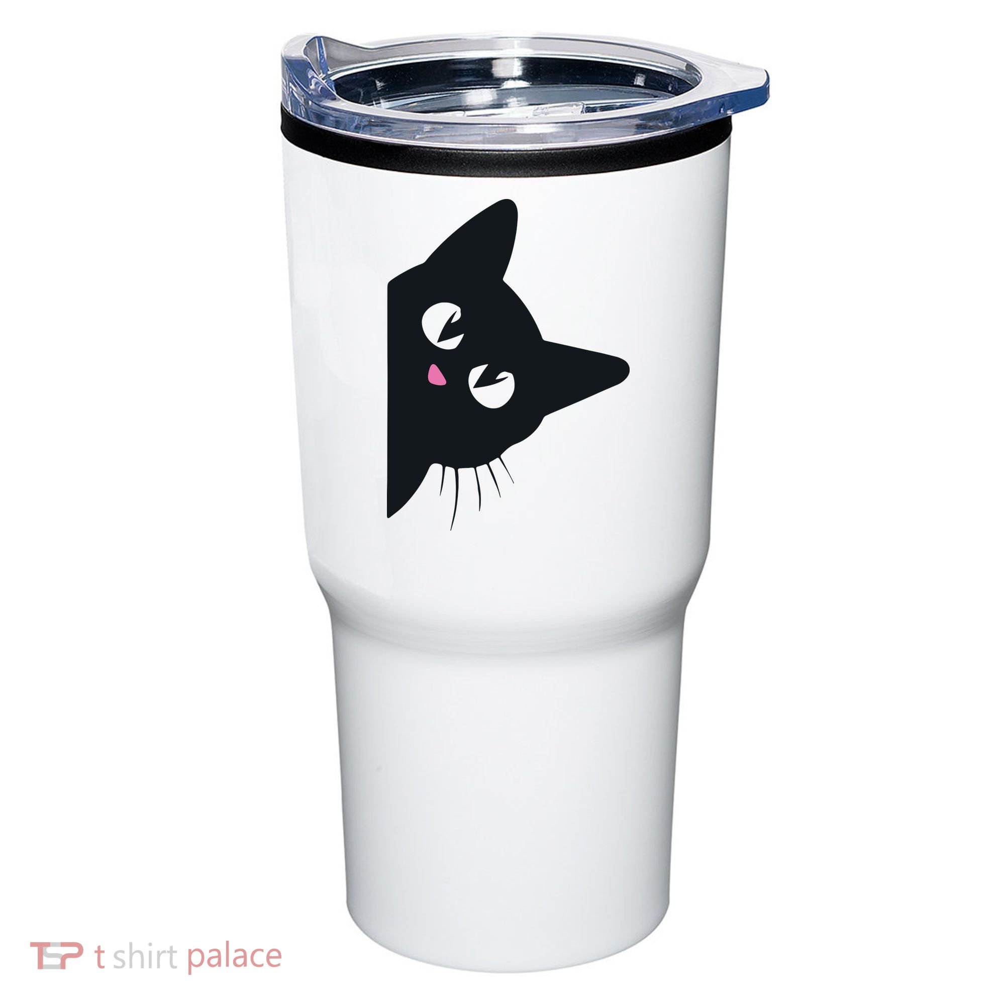 Cute Black Cat Halloween Costume Kitten Adult Tumbler