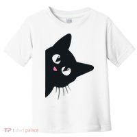 Cute Black Cat Halloween Costume Kitten Adult Toddler T-Shirt thumb 0