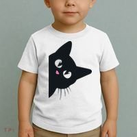 Cute Black Cat Halloween Costume Kitten Adult Toddler T-Shirt thumb 2