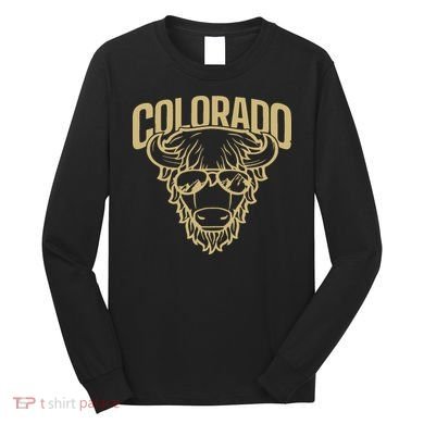 Cool Buffalo Colorado Boulder Game Day Long Sleeve Shirt