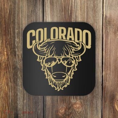 Cool Buffalo Colorado Boulder Game Day Coaster