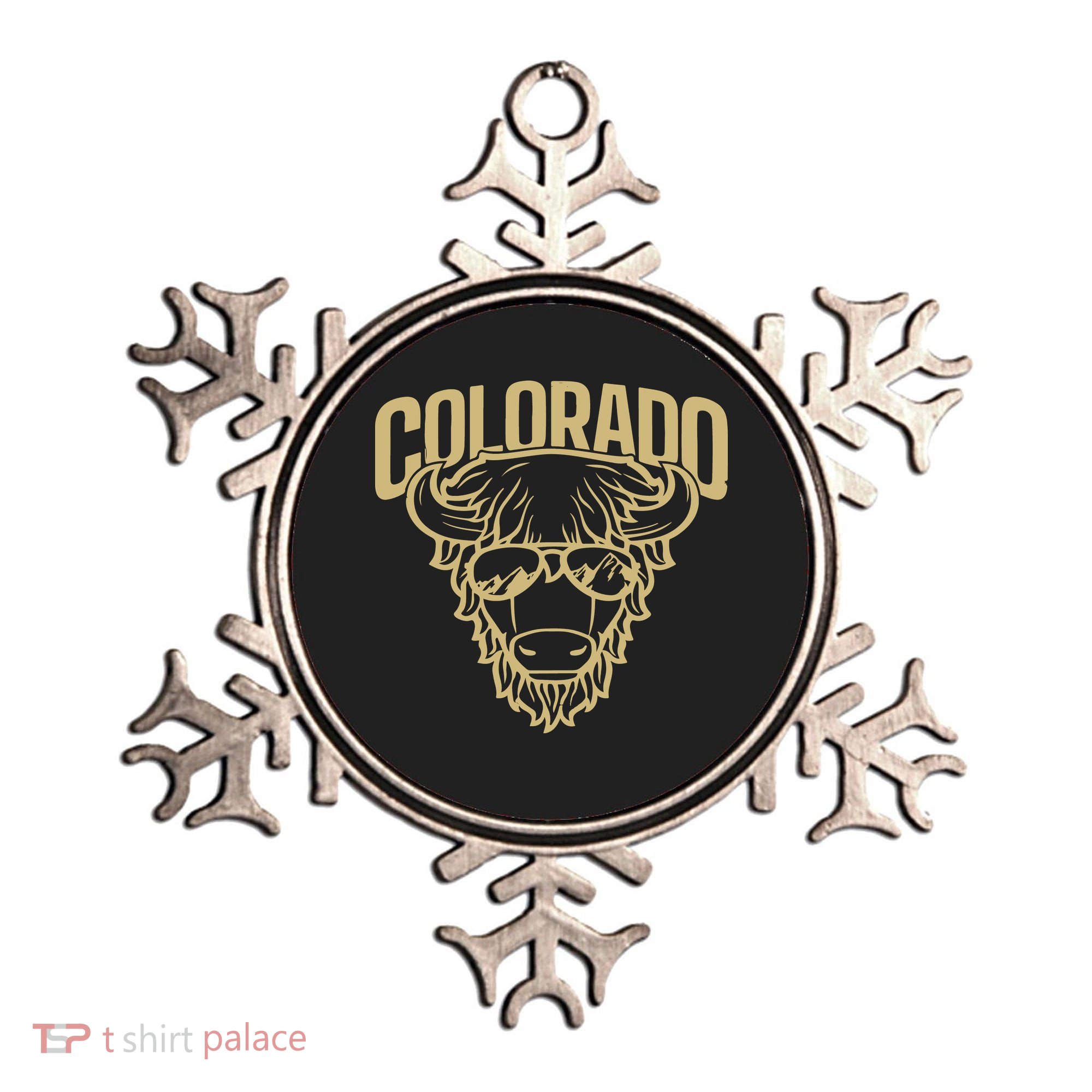 Cool Buffalo Colorado Boulder Game Day Ornament