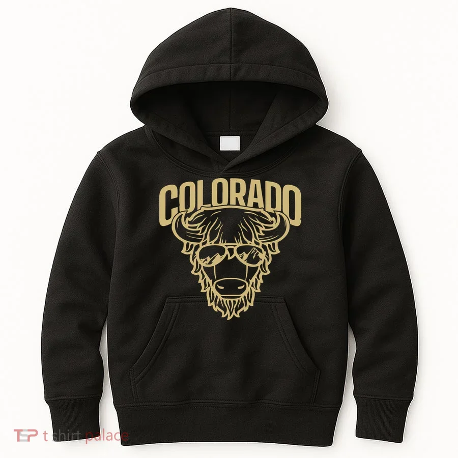 Cool Buffalo Colorado Boulder Game Day Kids Hoodie