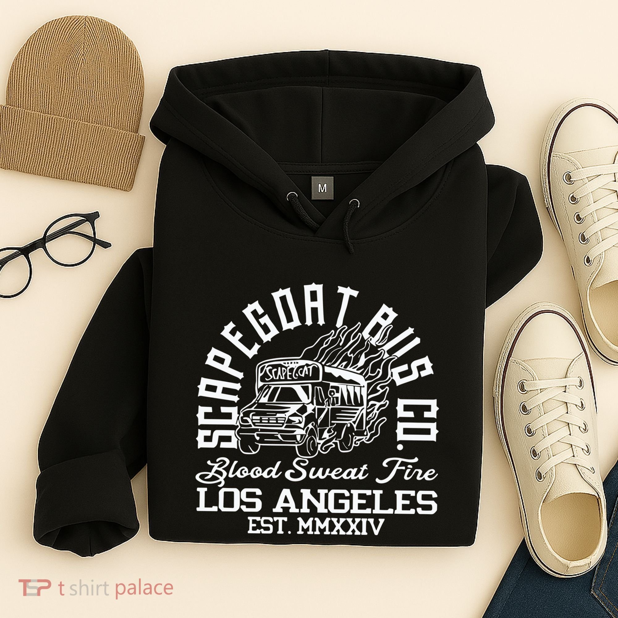 Capegoat Bus Co. Ringer Hoodie