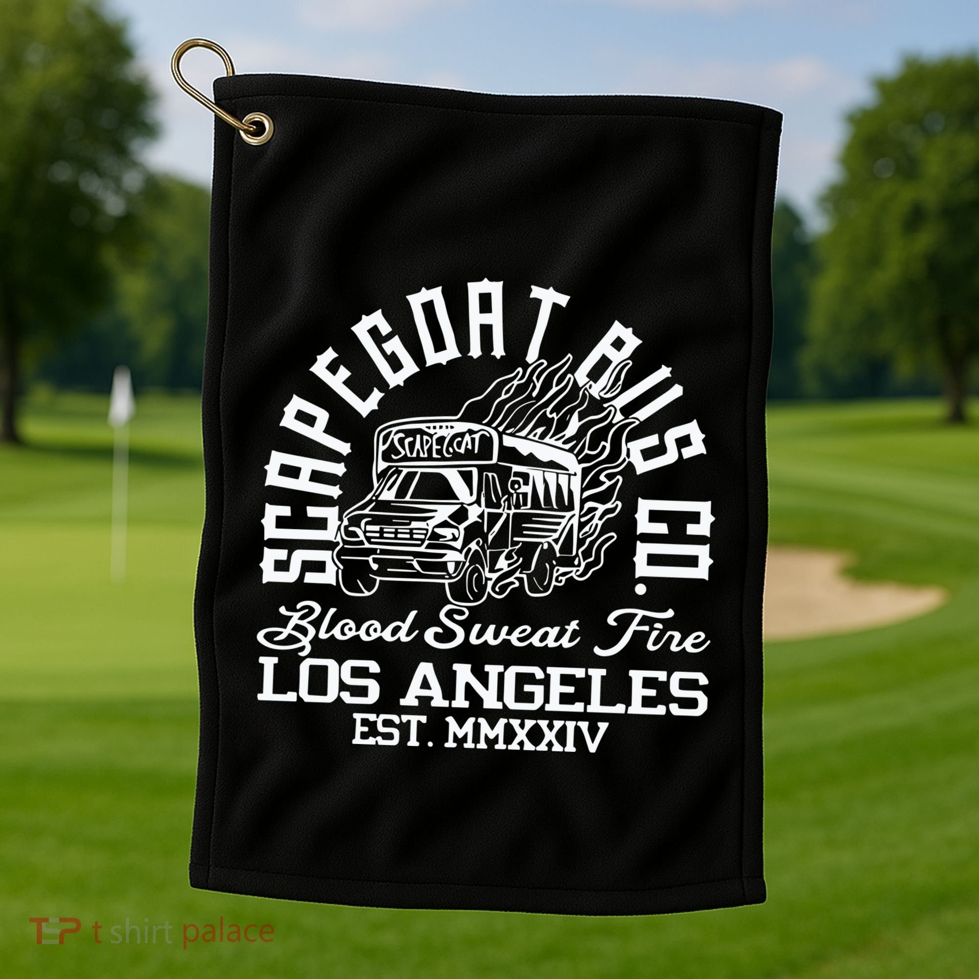 Capegoat Bus Co. Ringer Golf Towel