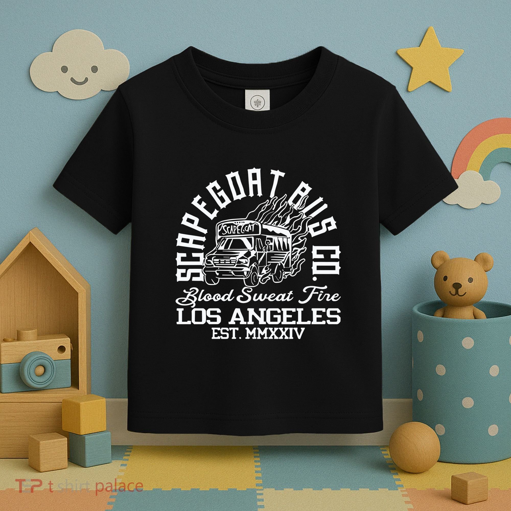 Capegoat Bus Co. Ringer Toddler T-Shirt
