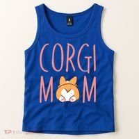 Corgi Butt Corgi Mom Dog Mom Funny Cute Pembroke Welsh Gift Tank Top thumb 2