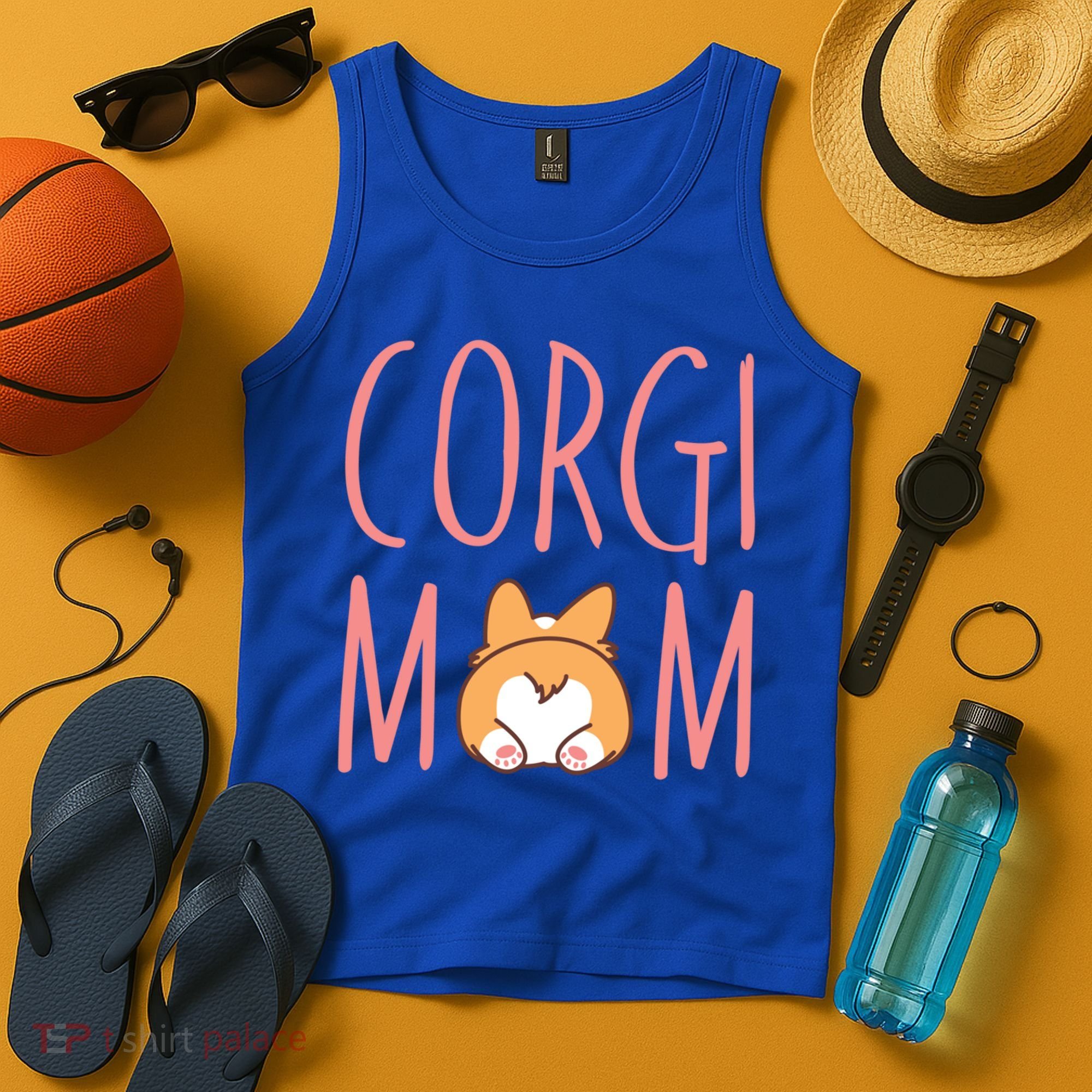 Corgi Butt Corgi Mom Dog Mom Funny Cute Pembroke Welsh Gift Tank Top