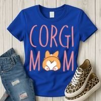 Corgi Butt Corgi Mom Dog Mom Funny Cute Pembroke Welsh Gift Women's T-Shirt thumb 3