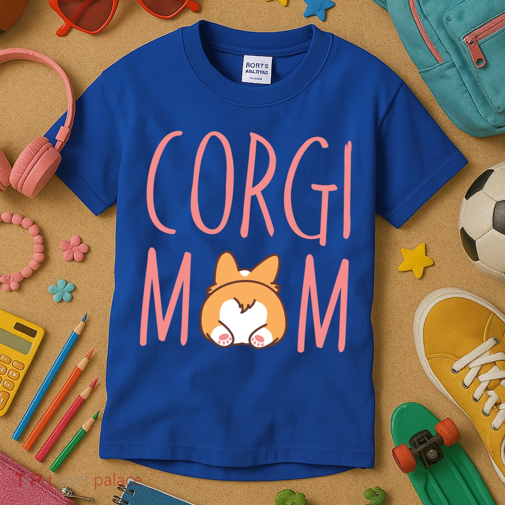 Corgi Butt Corgi Mom Dog Mom Funny Cute Pembroke Welsh Gift Kids T-Shirt