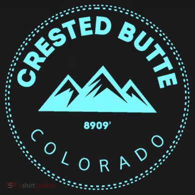 Crested Butte Colorado Mountain Town Elevated Co Skiing Gift Cooling Performance Crew T-Shirt