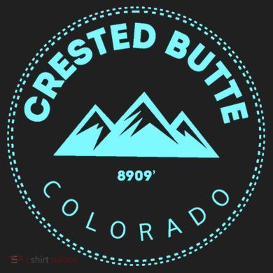 Crested Butte Colorado Mountain Town Elevated Co Skiing Gift Crop Fleece Hoodie