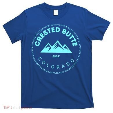 Crested Butte Colorado Mountain Town Elevated Co Skiing Gift T-Shirt
