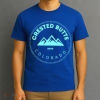 Crested Butte Colorado Mountain Town Elevated Co Skiing Gift T-Shirt thumb 3