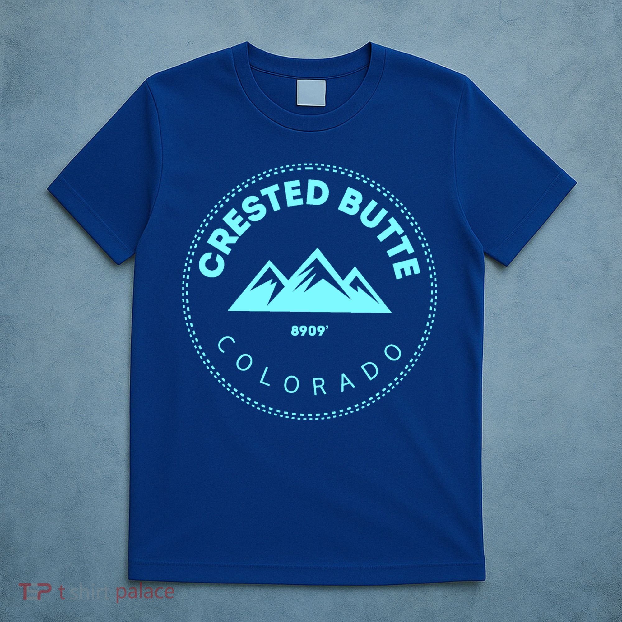 Crested Butte Colorado Mountain Town Elevated Co Skiing Gift T-Shirt