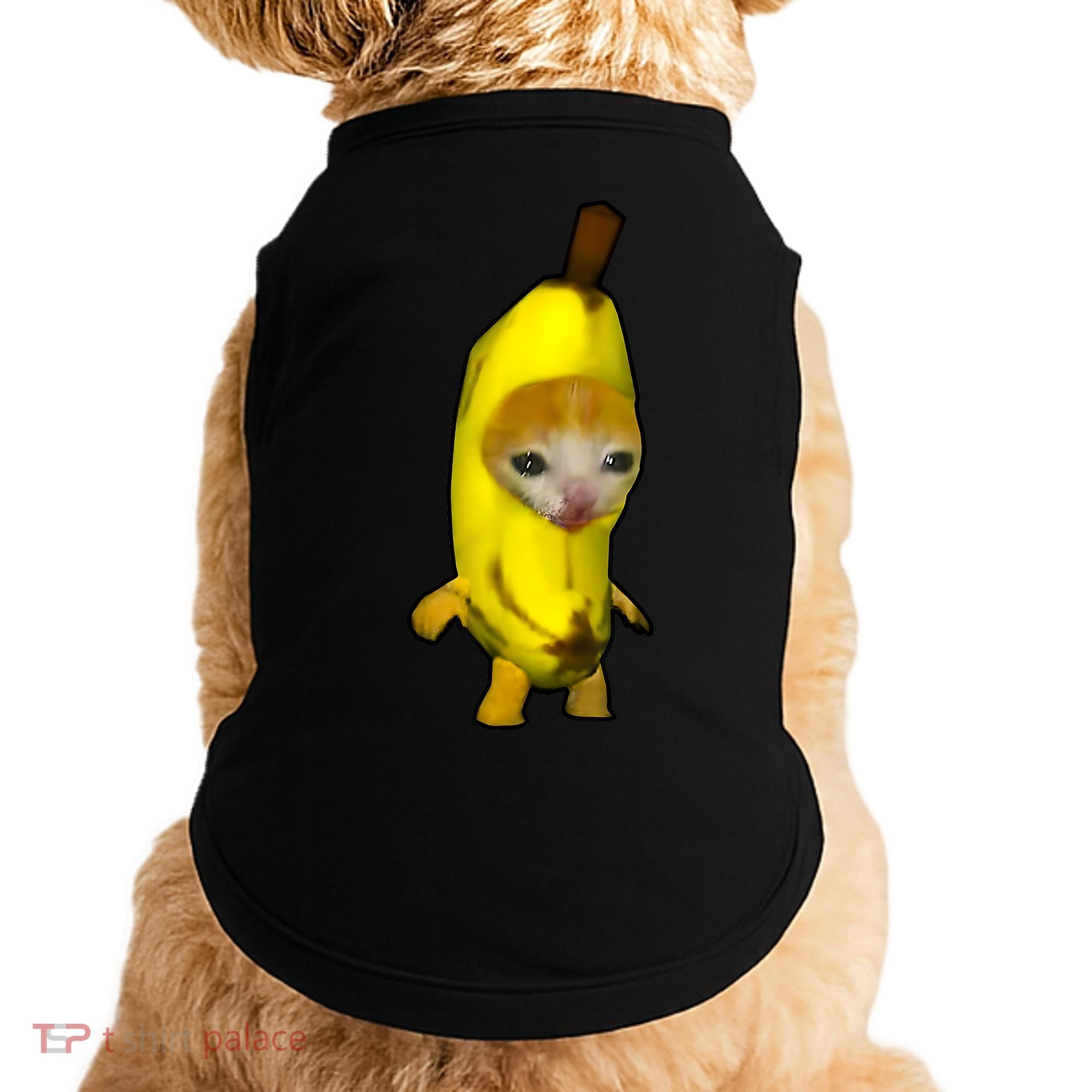 Cute Banana Cat Happy Bananacat Meme Kitty Cat Lovers Meme Doggie Tank