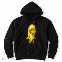 Cute Banana Cat Happy Bananacat Meme Kitty Cat Lovers Meme Hoodie thumb 0