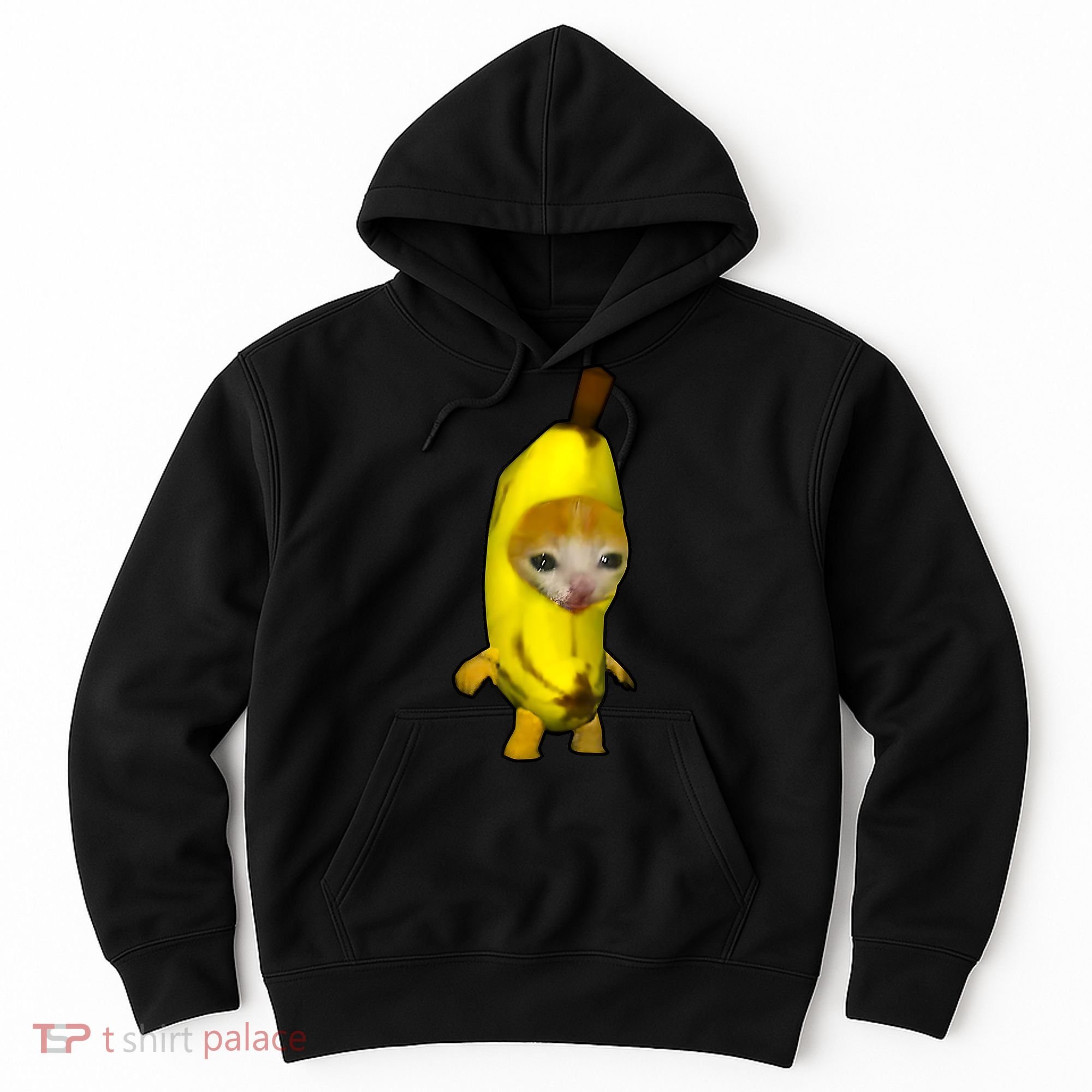 Cute Banana Cat Happy Bananacat Meme Kitty Cat Lovers Meme Hoodie