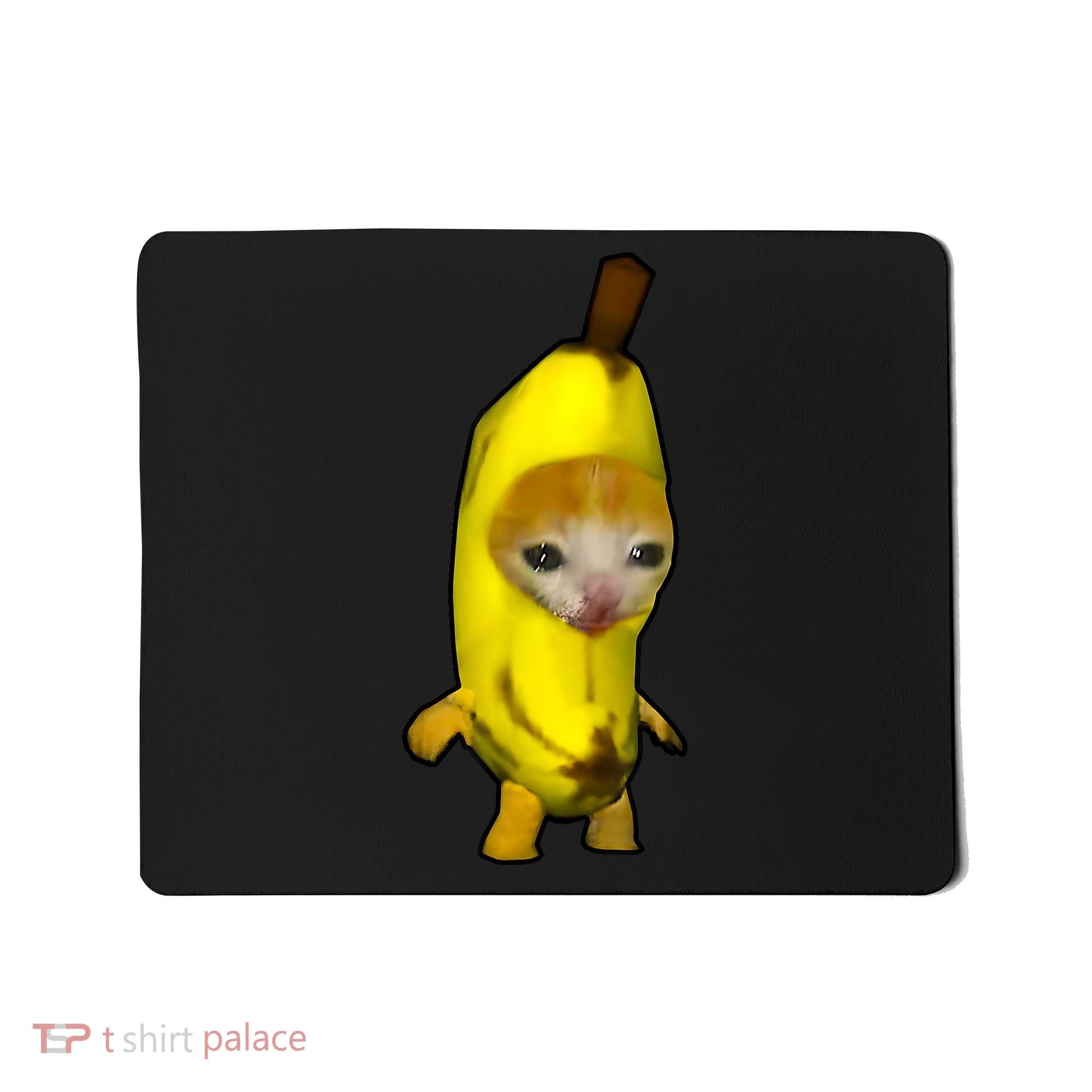 Cute Banana Cat Happy Bananacat Meme Kitty Cat Lovers Meme Mousepad