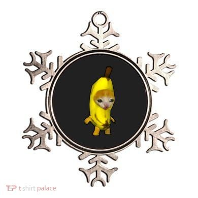 Cute Banana Cat Happy Bananacat Meme Kitty Cat Lovers Meme Ornament