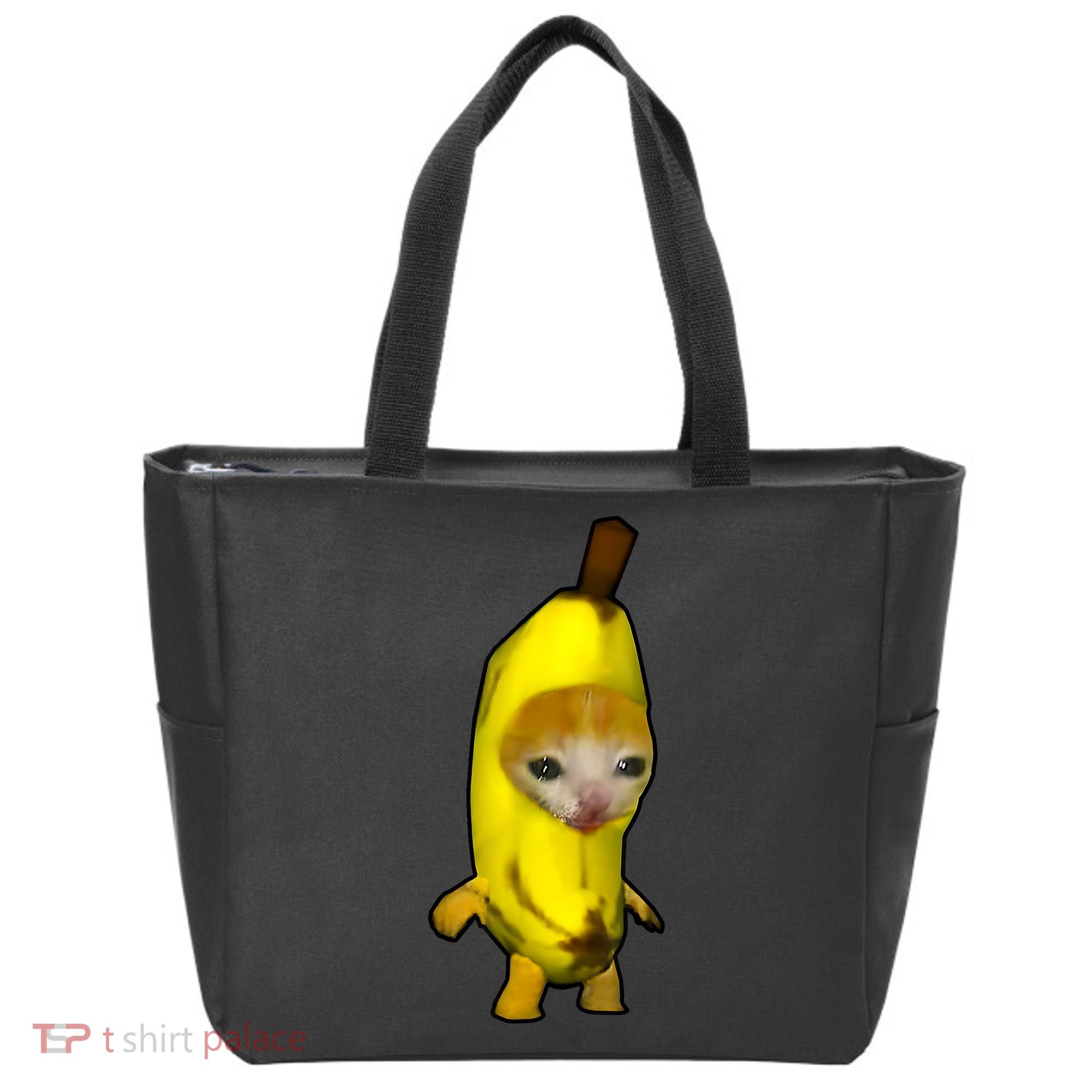 Cute Banana Cat Happy Bananacat Meme Kitty Cat Lovers Meme Tote Bag