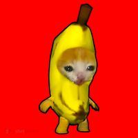 Cute Banana Cat Happy Bananacat Meme Kitty Cat Lovers Meme Santa Hat thumb 1