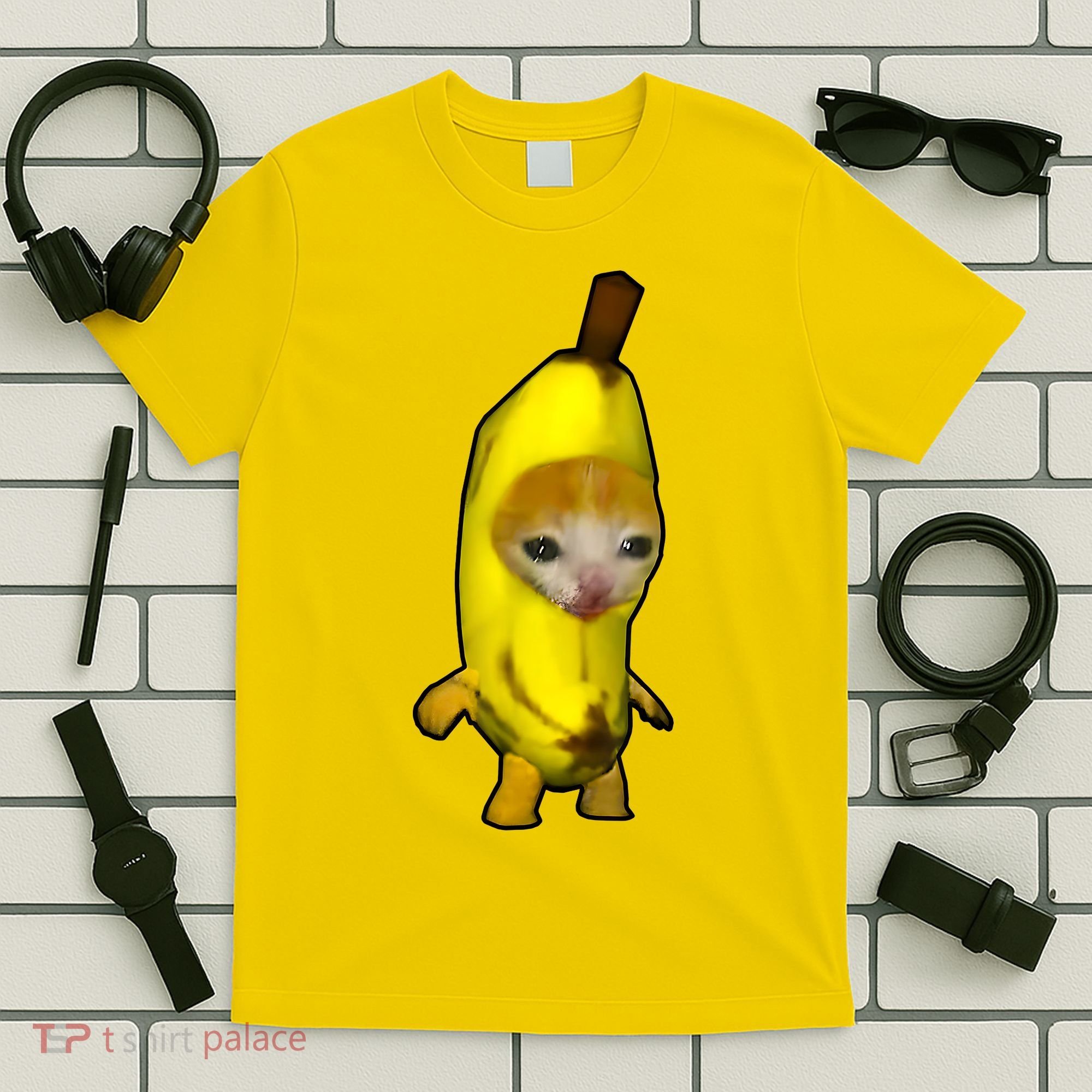 Cute Banana Cat Happy Bananacat Meme Kitty Cat Lovers Meme T-Shirt